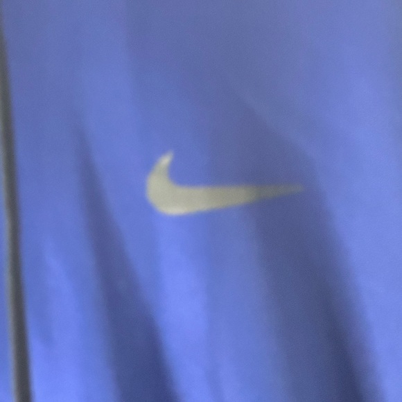 Nike Blue Pullover Hoodie with Swoosh Logo - Picture 3 of 4